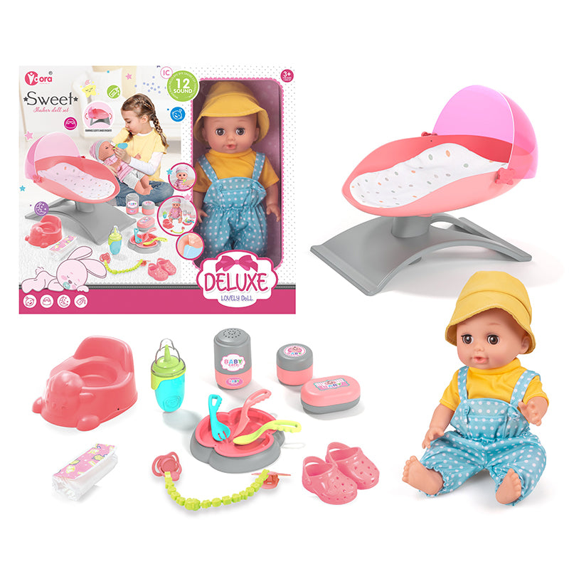 Muñeca bebe + accesorios