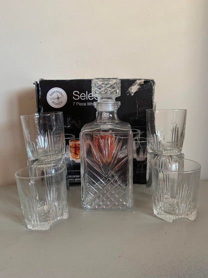 set vaso para whiskey 7 piezas