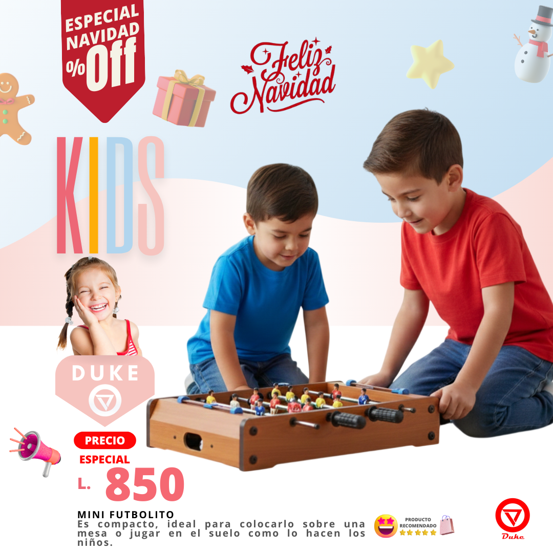 Futbolito sobre mesa