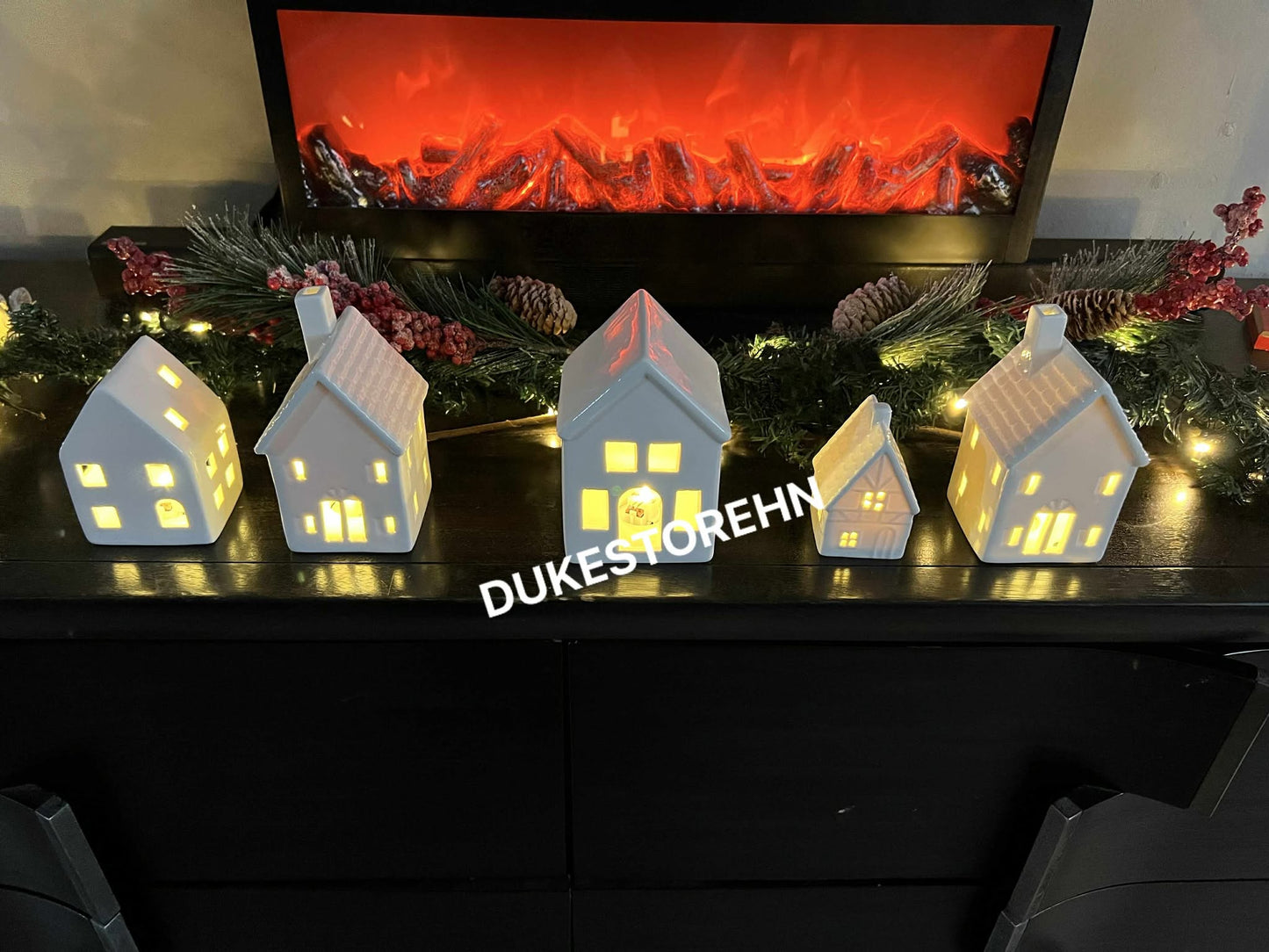 Set 5 casitas navideñas