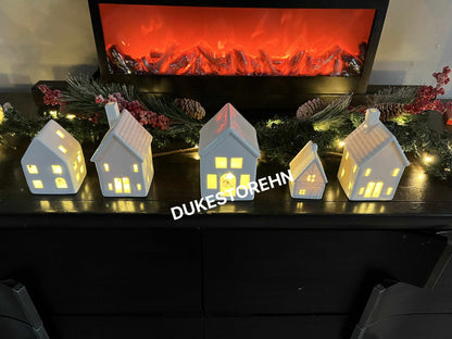 Set 5 casitas navideñas