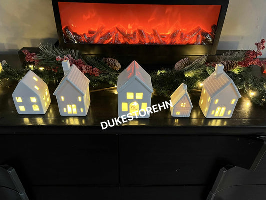 Set 5 casitas navideñas