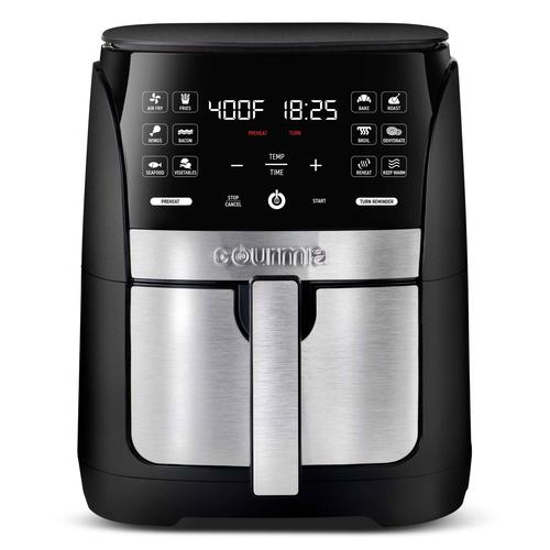 Gourmia Air Fryer Digital de Acero Inoxidable 5.7 L