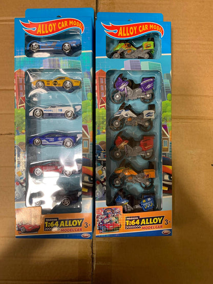 Set de 10 carritos y motos