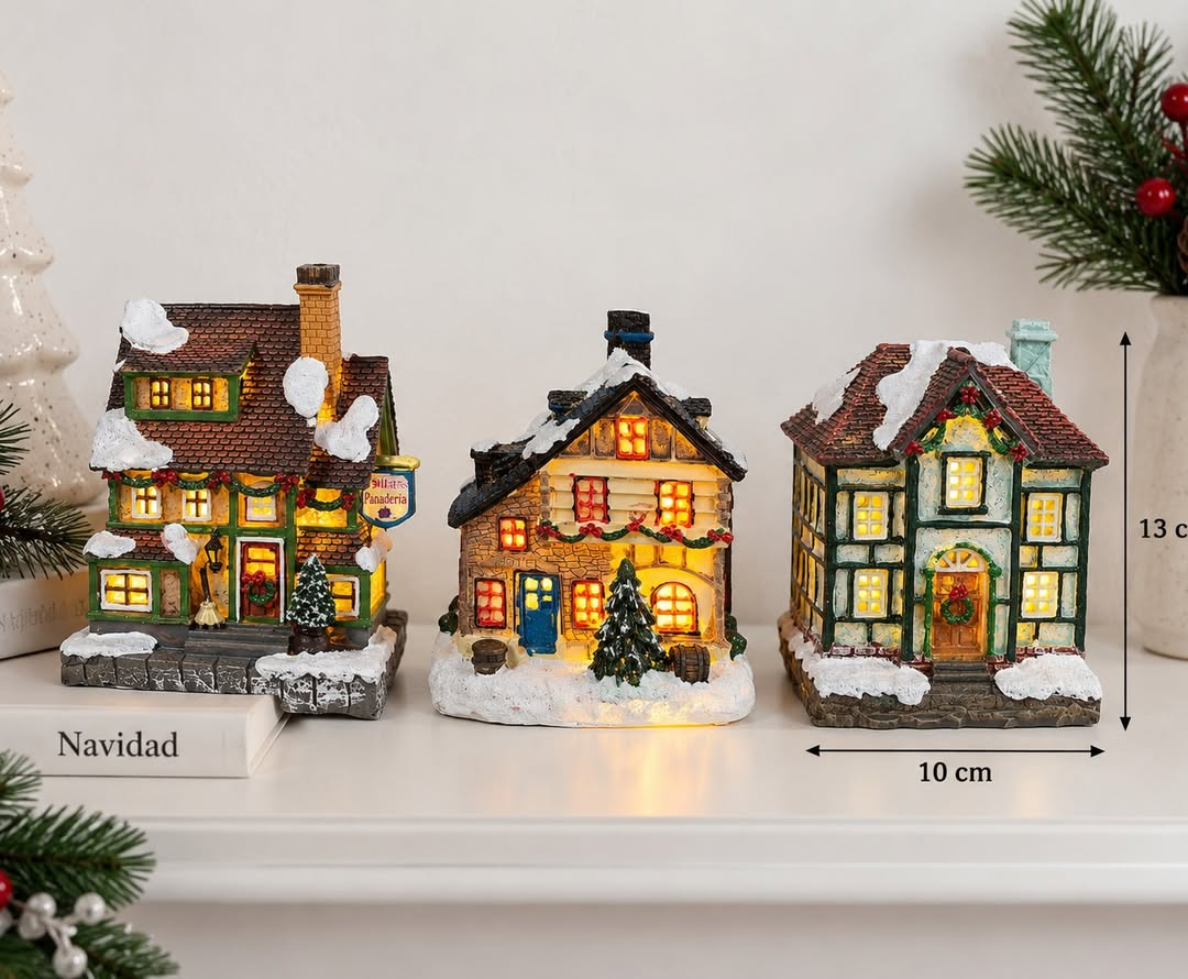 Set 3 Casitas Navideñas